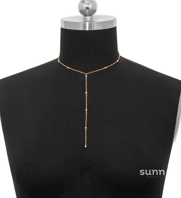 Dorothy Beaded Y-Chain Necklace