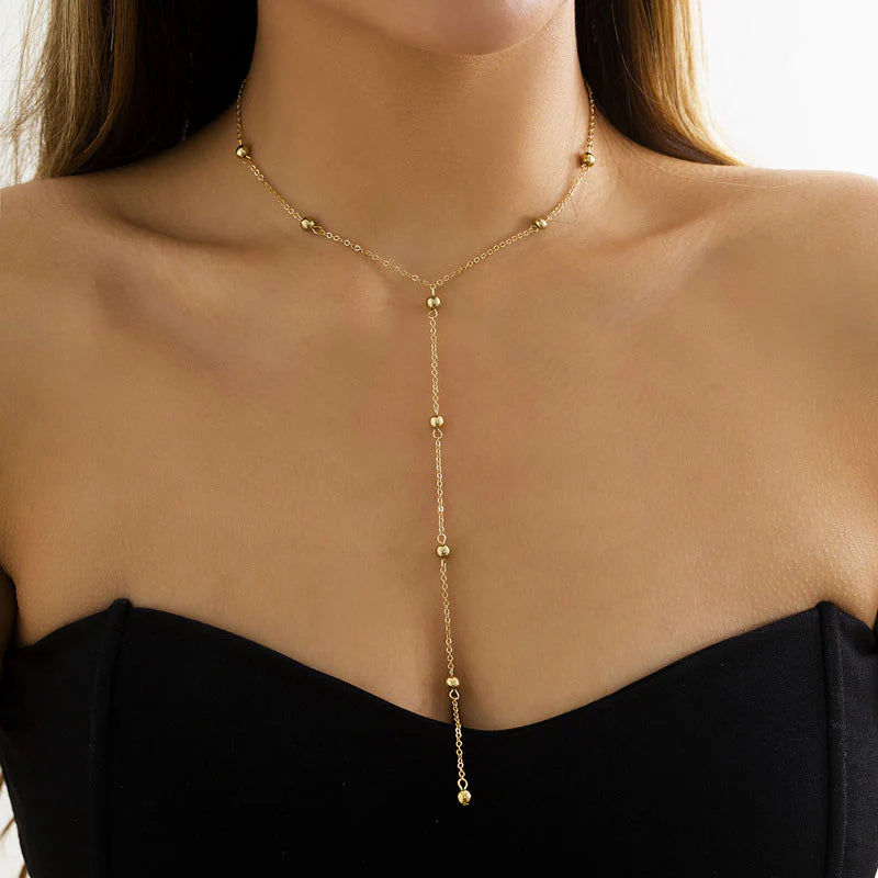 Dorothy Beaded Y-Chain Necklace