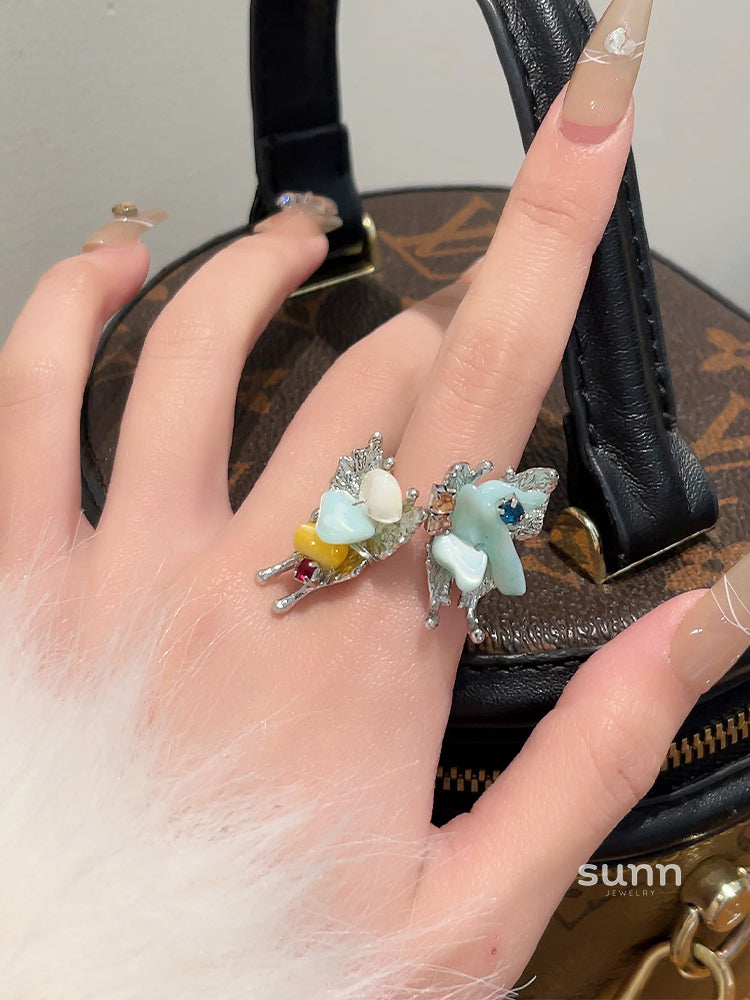 Draya Colorful Beaded Open Ring [OFHJEM47]