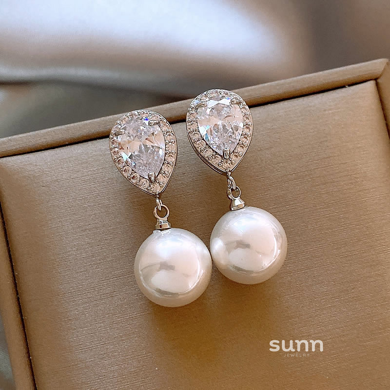 Dream Zirconium Drop Earrings [W8G5RVAX]