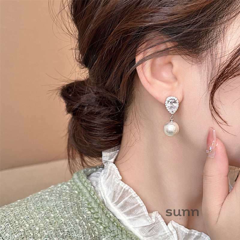 Dream Zirconium Drop Earrings [5BW32HU6]