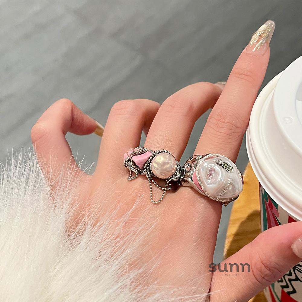 Dua Bright Silver Gemstone Ring [UXSHLSJF]