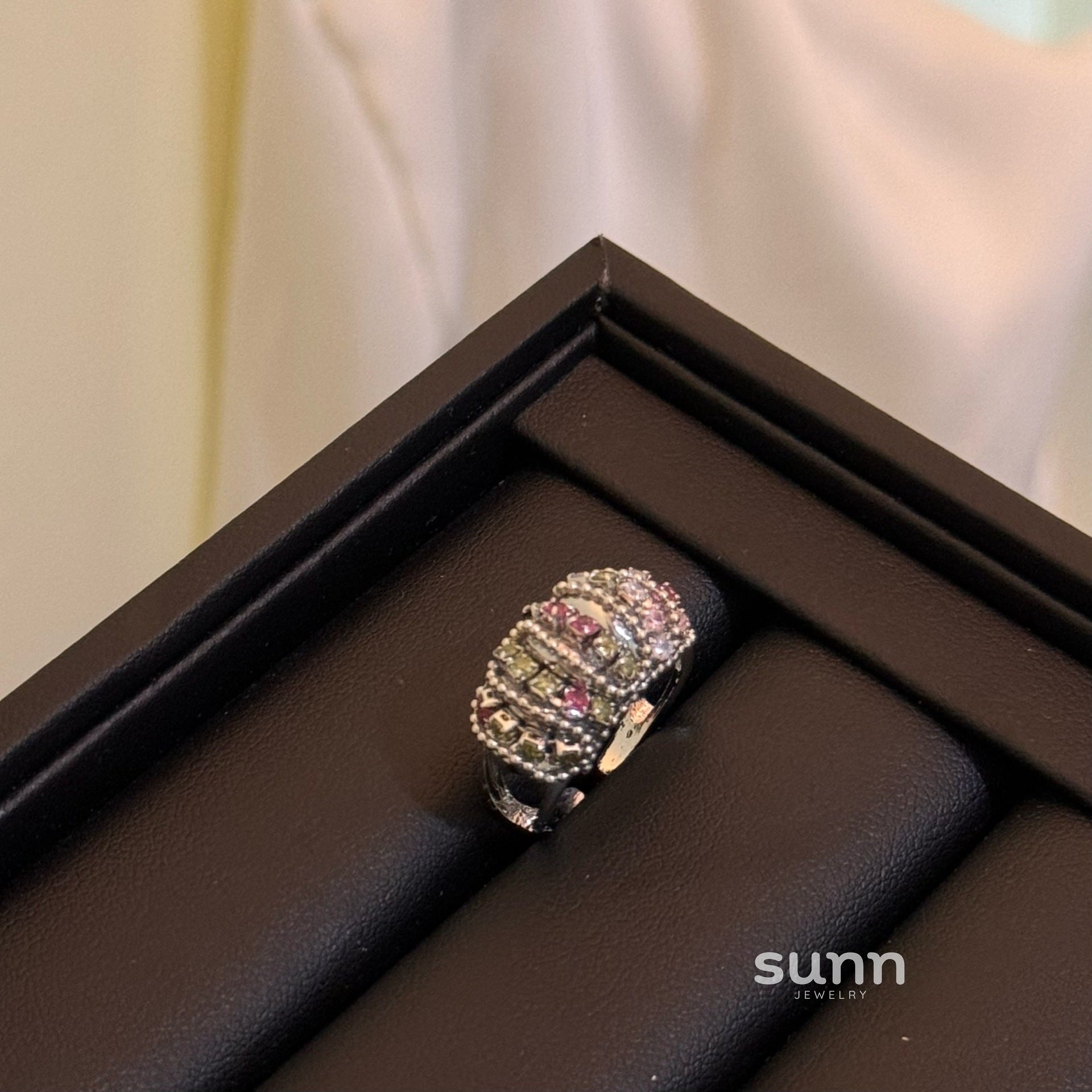 Dynasti Silver Gemstone Open Ring [P980Q800]