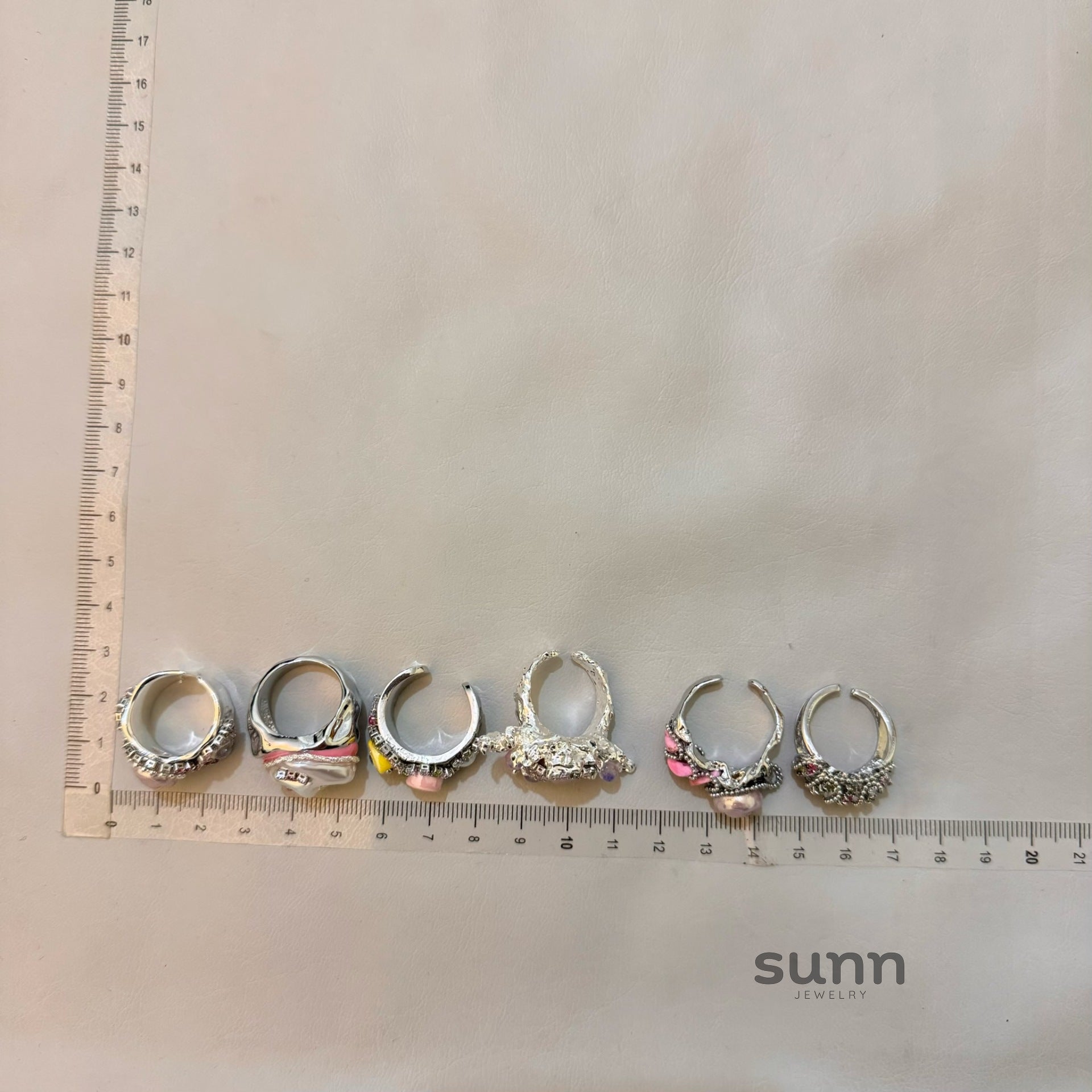 Dynasti Silver Gemstone Open Ring [ABG40RCP]