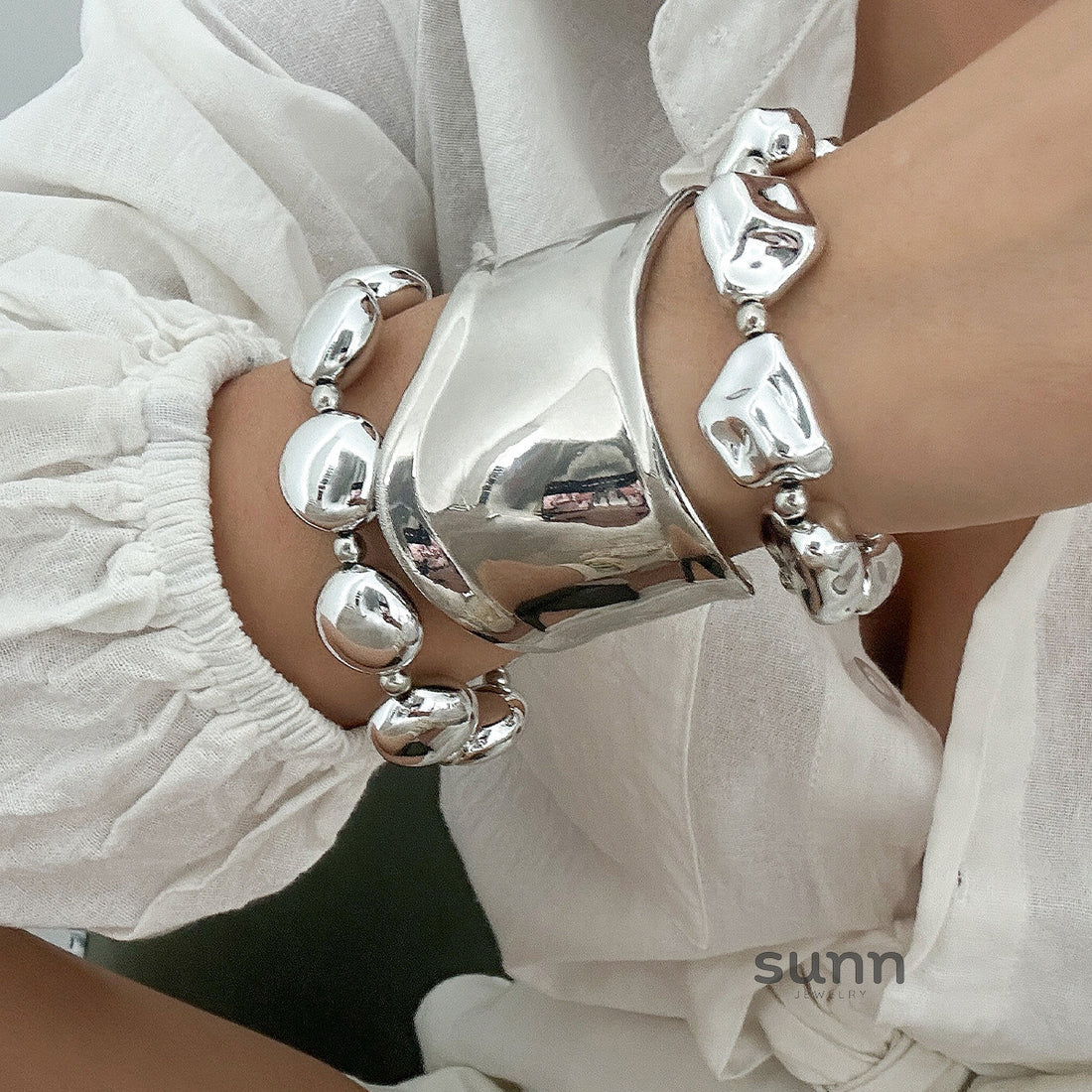 Eastyn Molten Cuff Bracelet [J2SFSJMM]