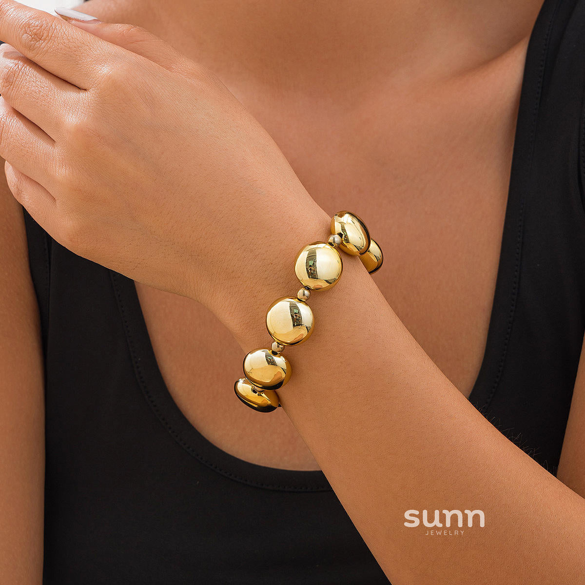 Eastyn Molten Cuff Bracelet [RD5OBCEO]