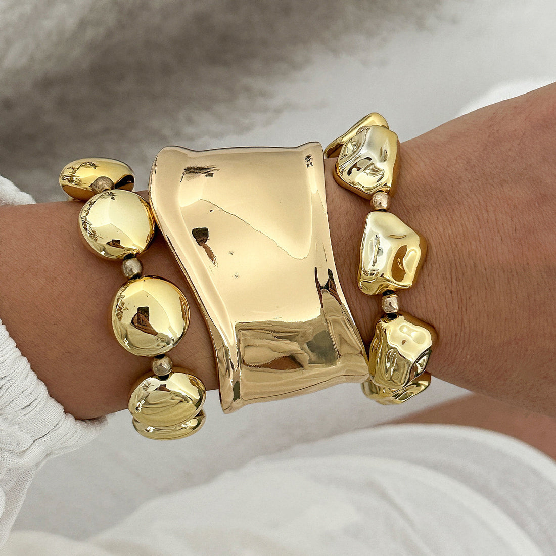 Eastyn Molten Cuff Bracelet [J2SFSJMM]