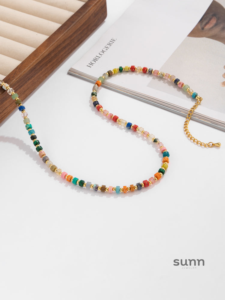 Ebony Vibrant Beaded Choker [DTSLTCVR]