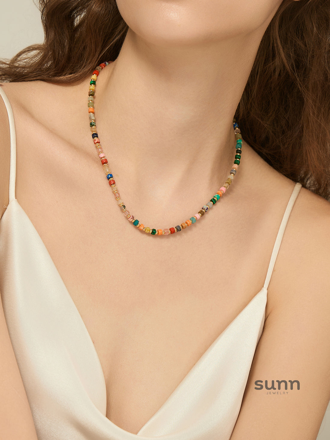 Ebony Vibrant Beaded Choker [T97TT9MI]