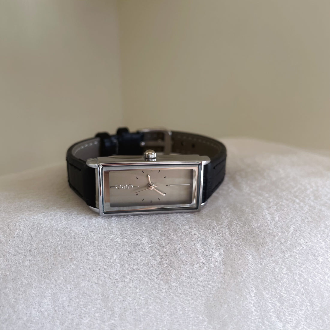 Echo Rectangular Leather Watch [LS3TD10Q]