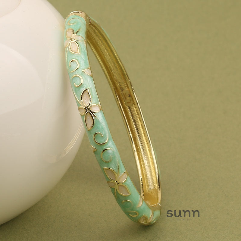 Eden Cloisonne Clover Bracelet [GDGZ5PGZ]