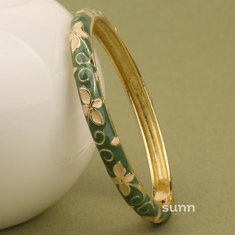 Eden Cloisonne Clover Bracelet [NM055S9J]