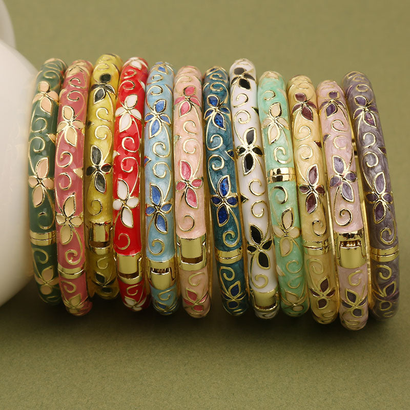 Eden Cloisonne Clover Bracelet [I2146A00]