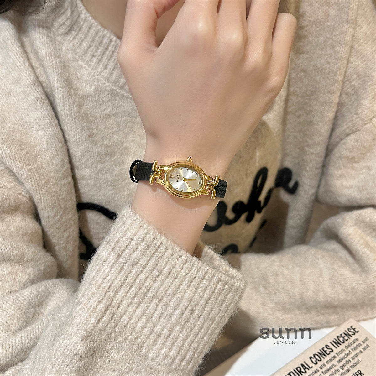 Edna Elegant Oval Watch [DYJIYBRT]