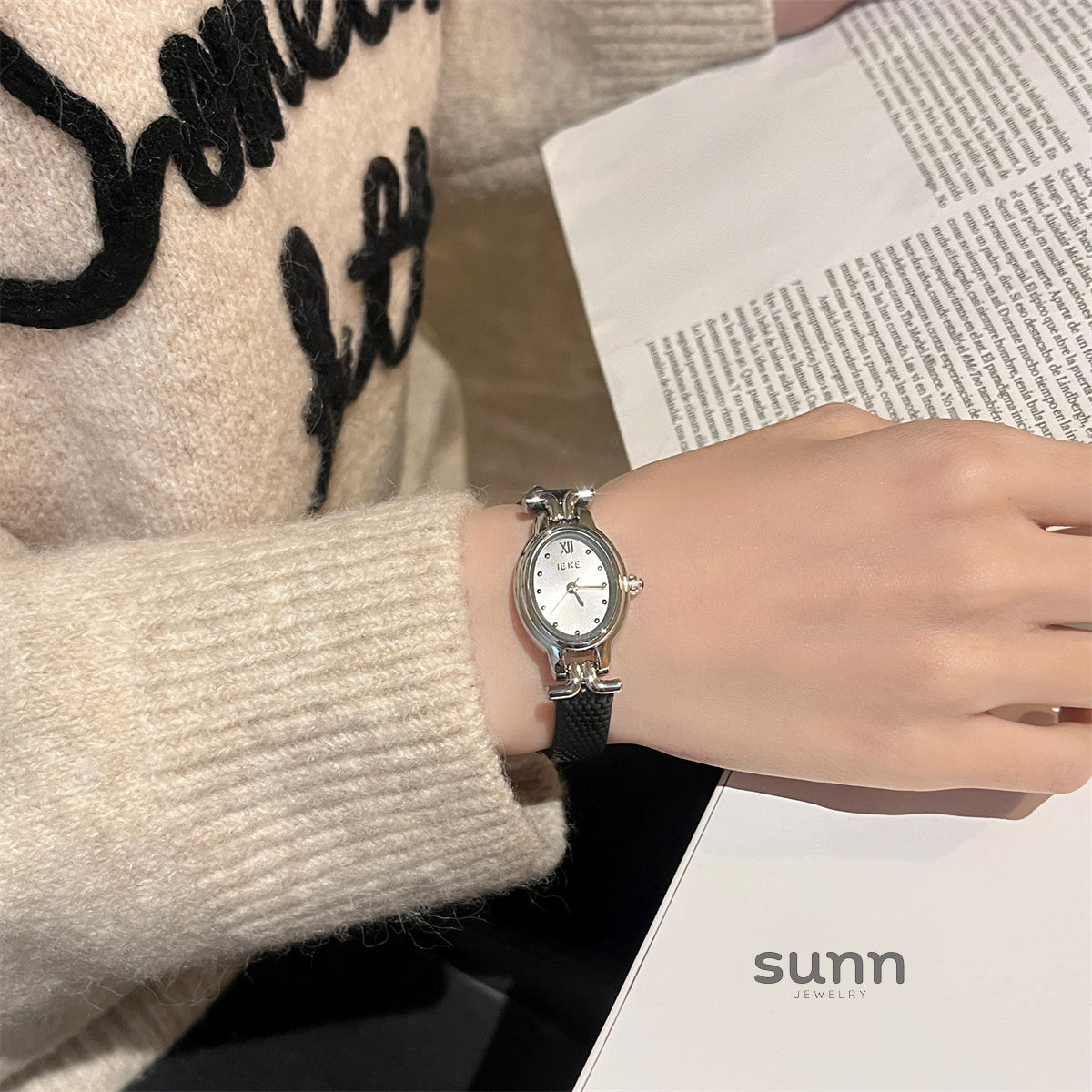 Edna Elegant Oval Watch [UDBH9IRE]