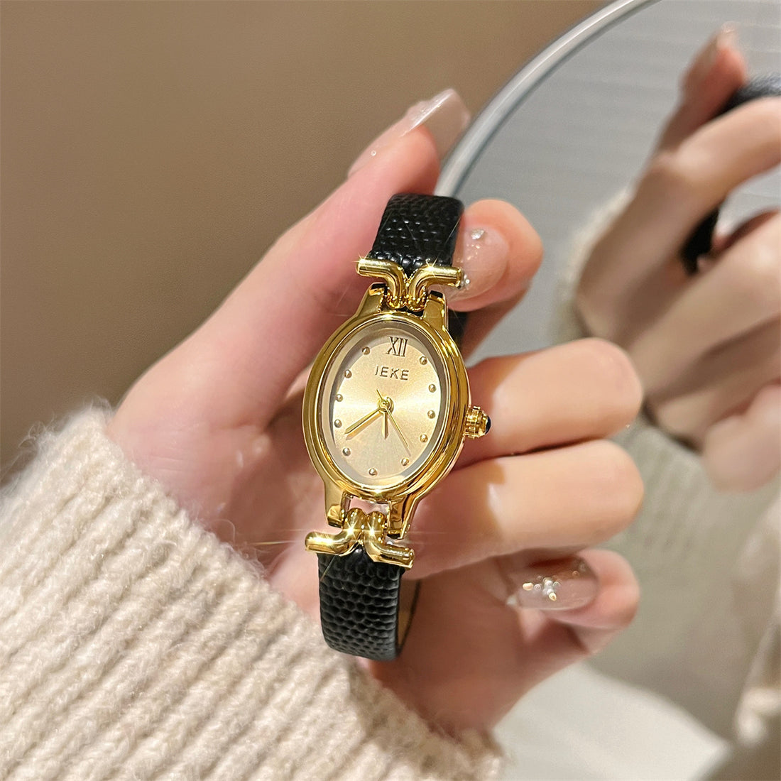 Edna Elegant Oval Watch [B1685TKN]