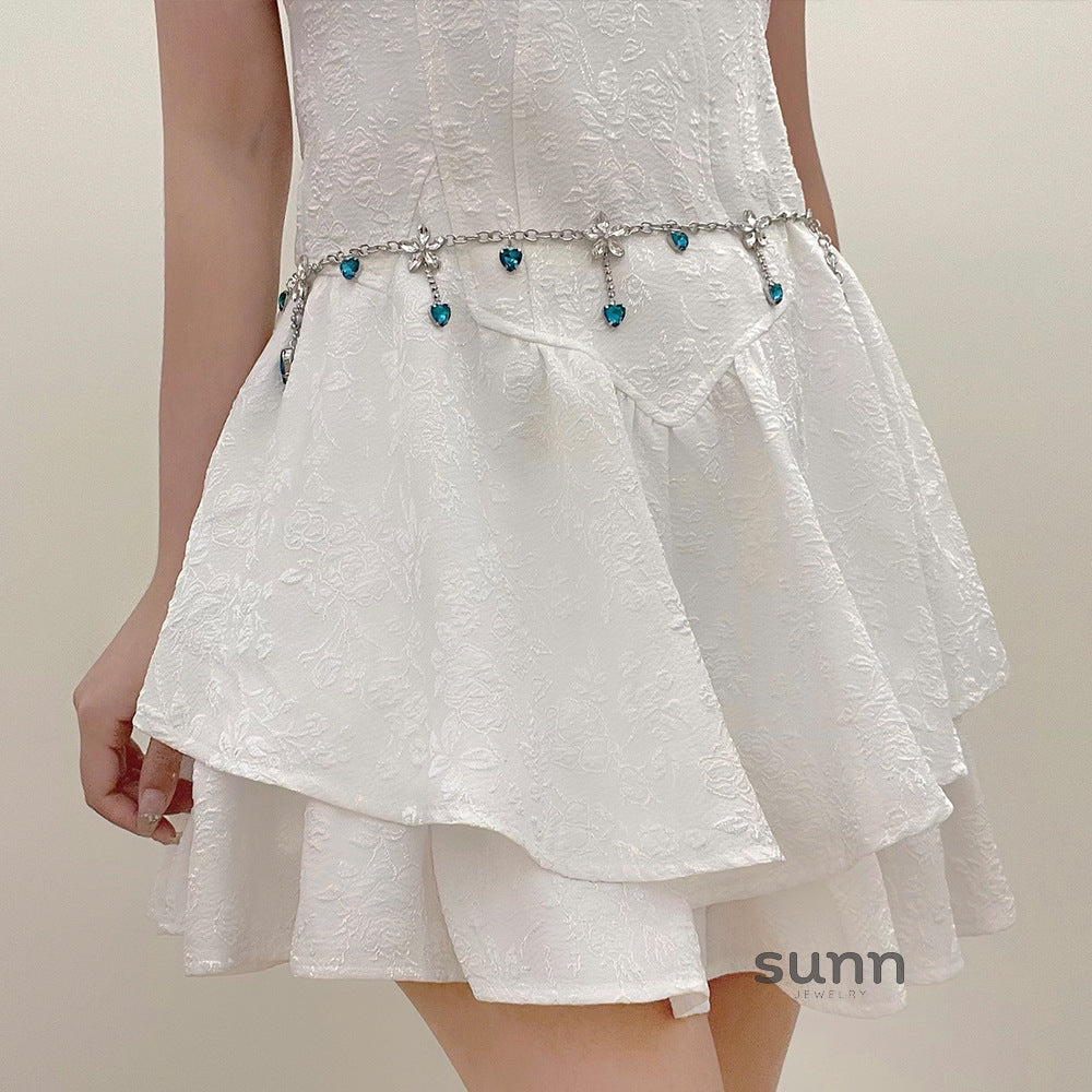 Eileen Diamond Heart Waist Chain [TVFLD2IA]