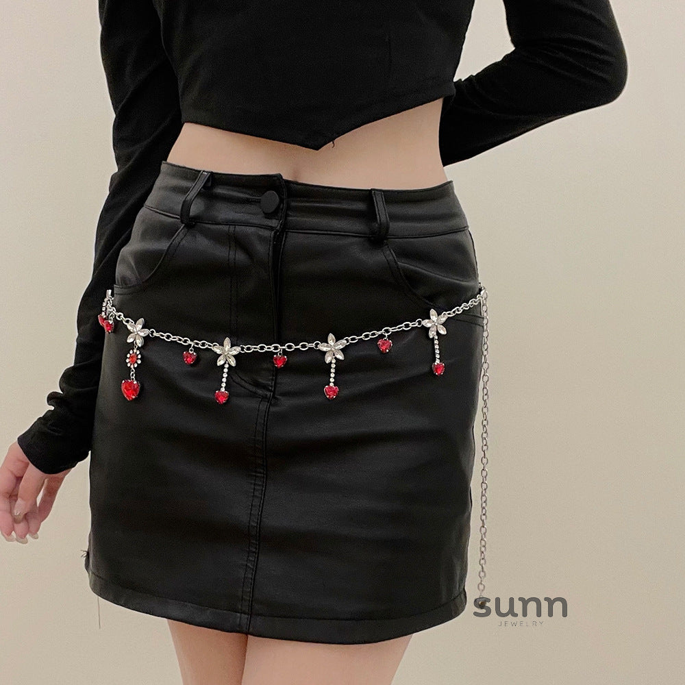 Eileen Diamond Heart Waist Chain [YJI95UZD]