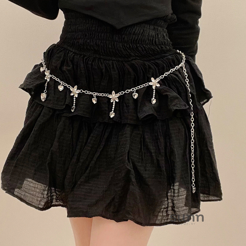 Eileen Diamond Heart Waist Chain [R5D606IK]