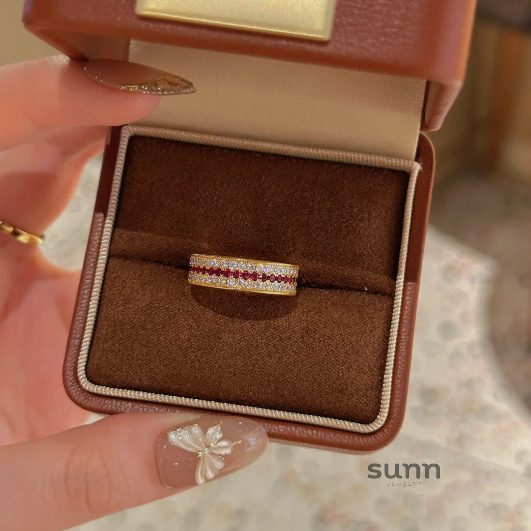Eira Corundum Pave Ring [KXWFFART]