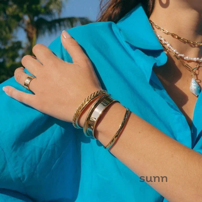 Eiza Gold Cuff Bracelet