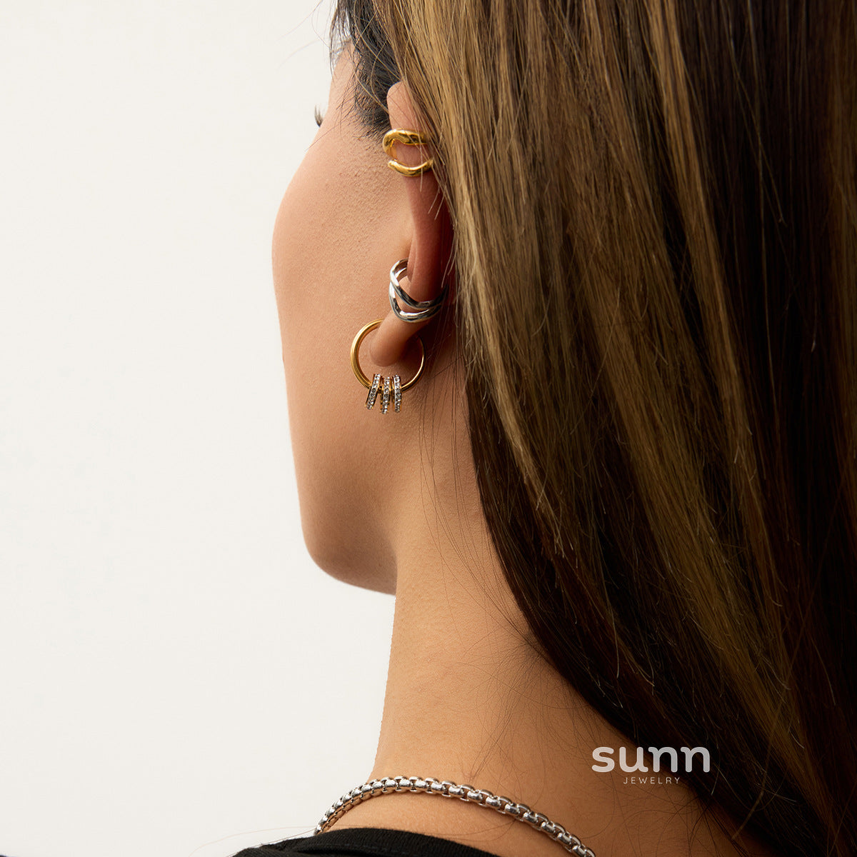 Elaina Geometric Ear Cuff [7SJ9VN7Q]