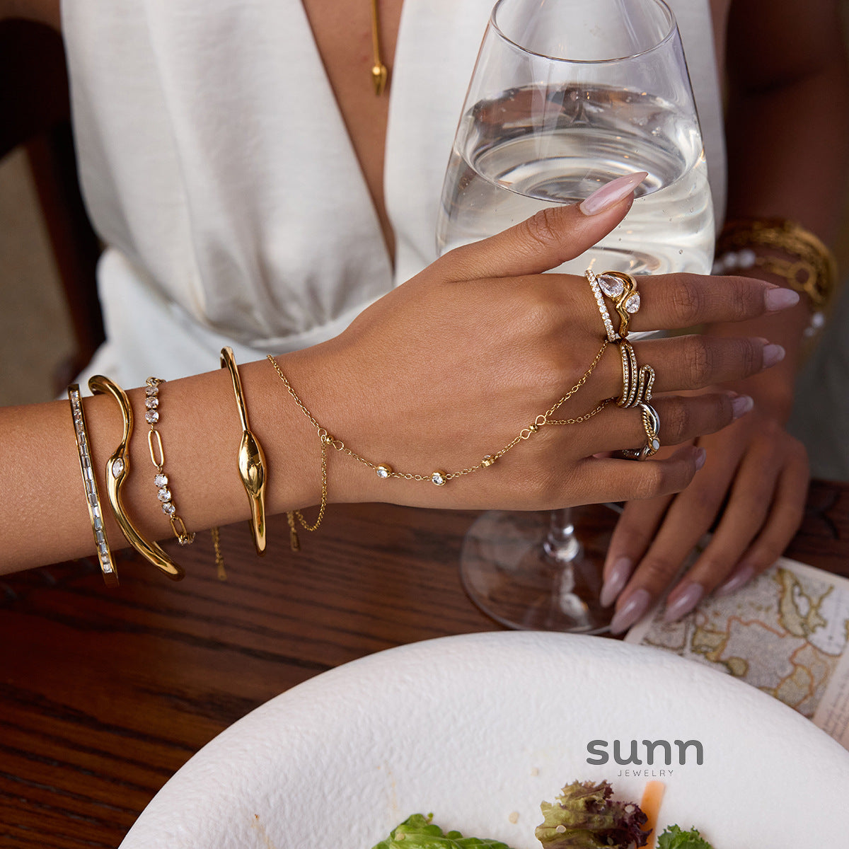 Elaina Snake Jewelry Set [418SUU4S]