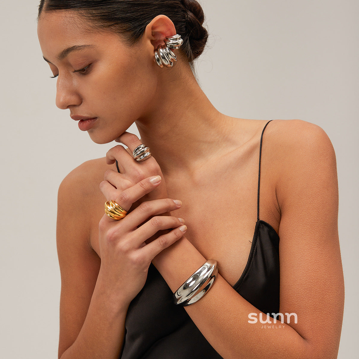 Elaine Minimalist Band Ring [H9U9L64D]