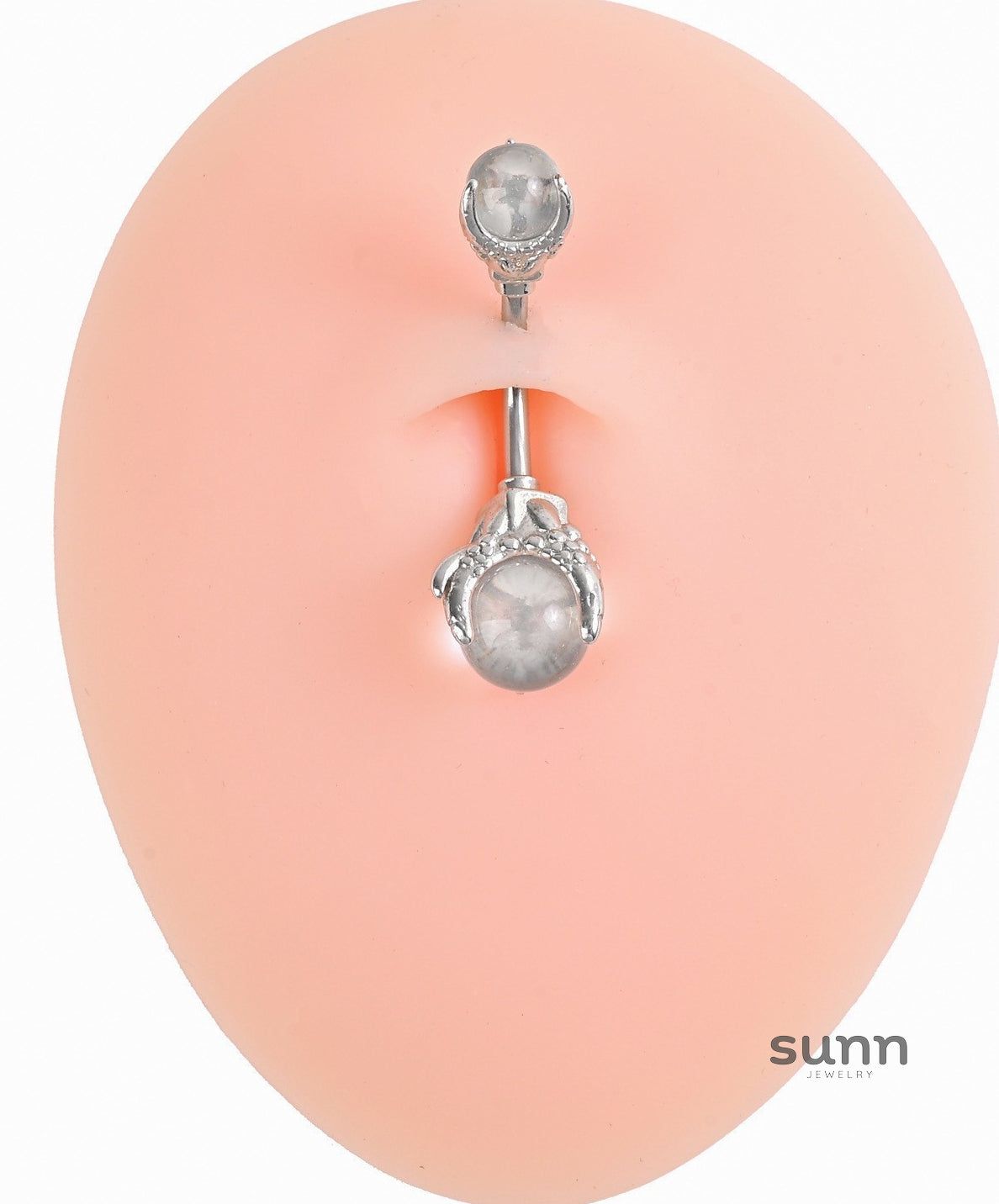 Elanie Amethyst Claw Navel Ring [O86QU28R]