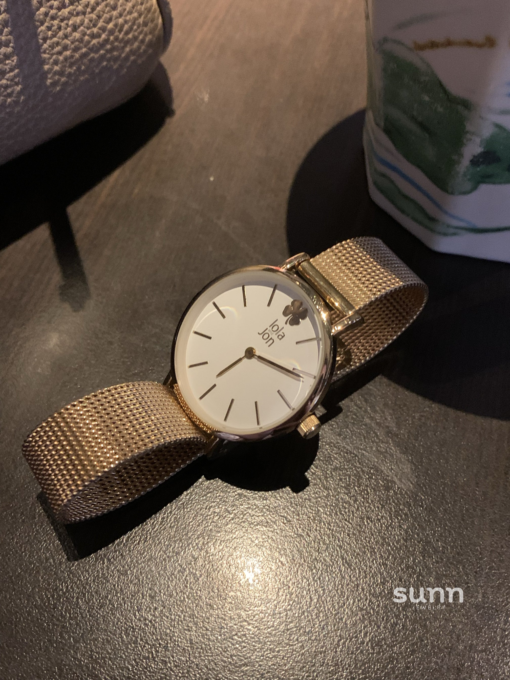 Elanie Luminous Mesh Watch [62XM17B4]