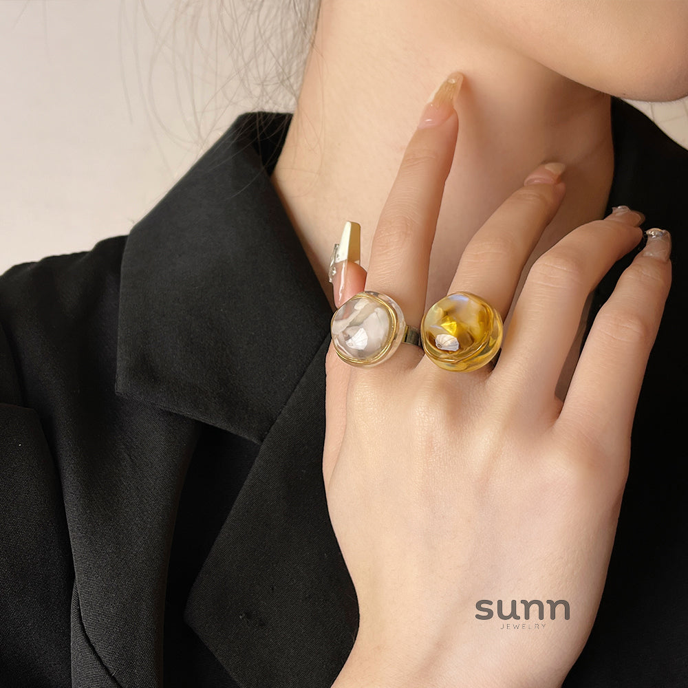 Elayna Sculptural Open Ring [E600ZL75]