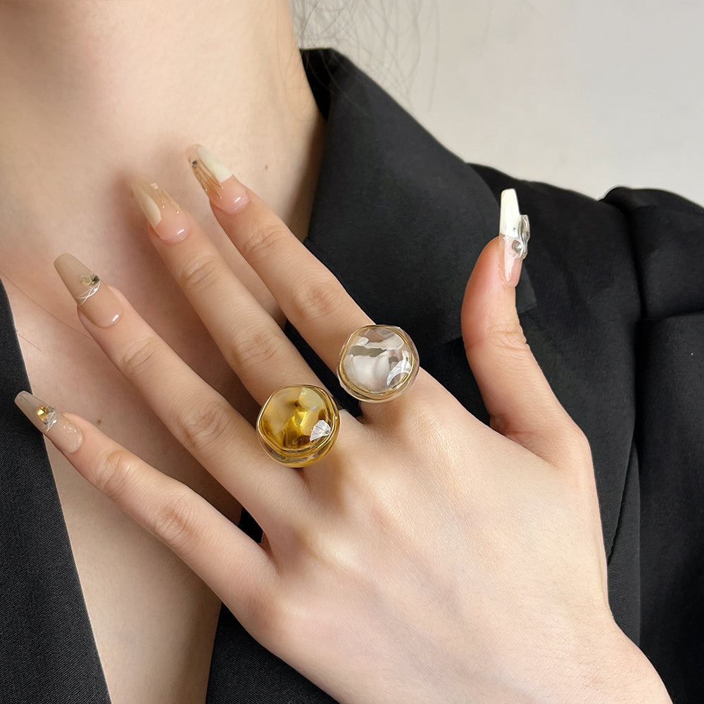 Elayna Sculptural Open Ring [9QHIOQJT]