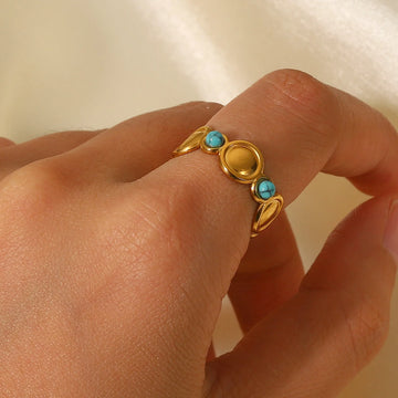 Eleana Turquoise Open Ring