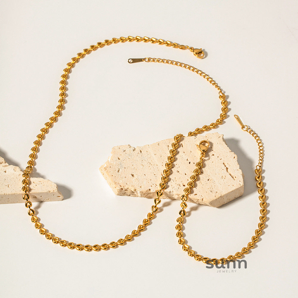 Eleanor Gold Heart Bracelet [4TFFCVNX]