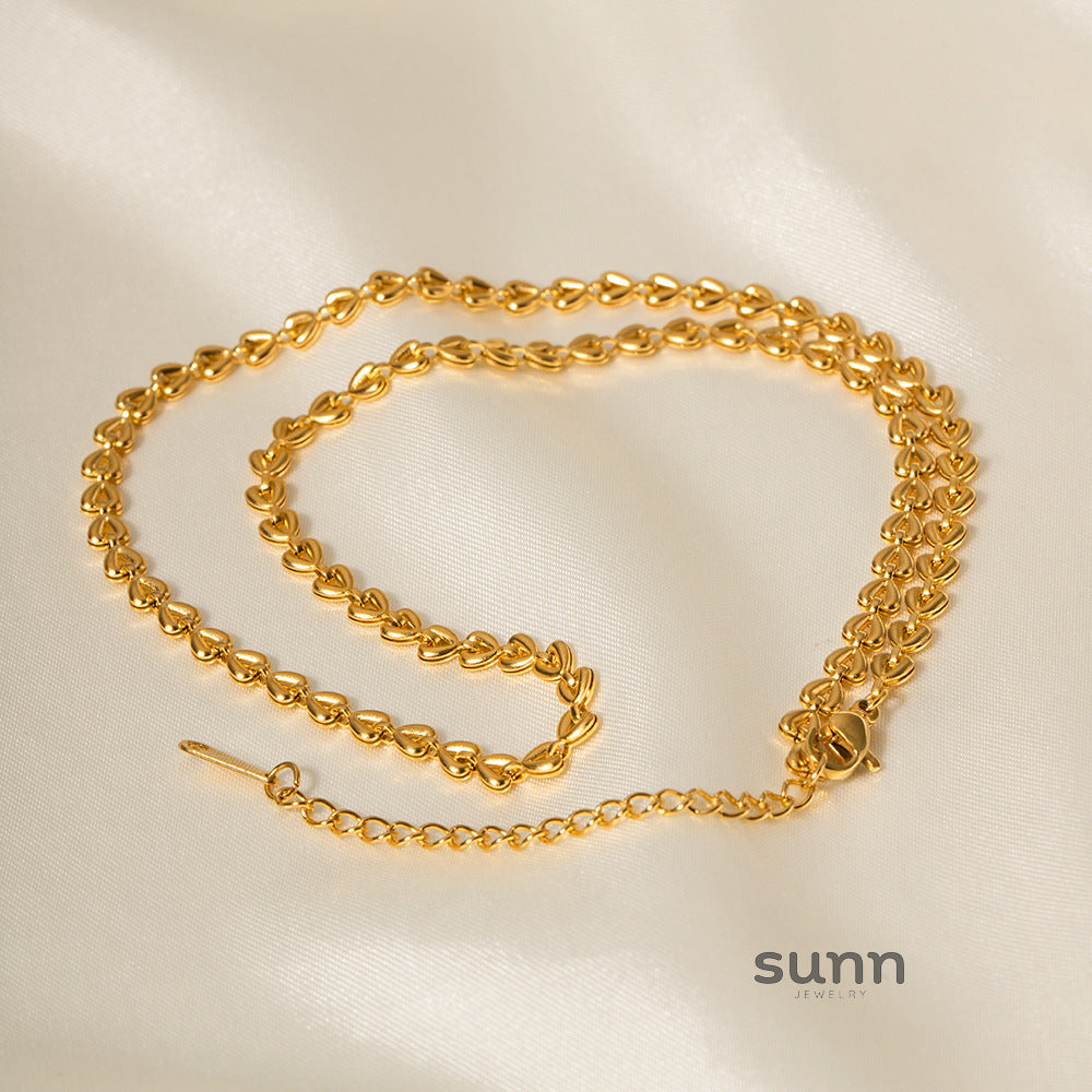 Eleanor Gold Heart Bracelet [OCUESYUJ]