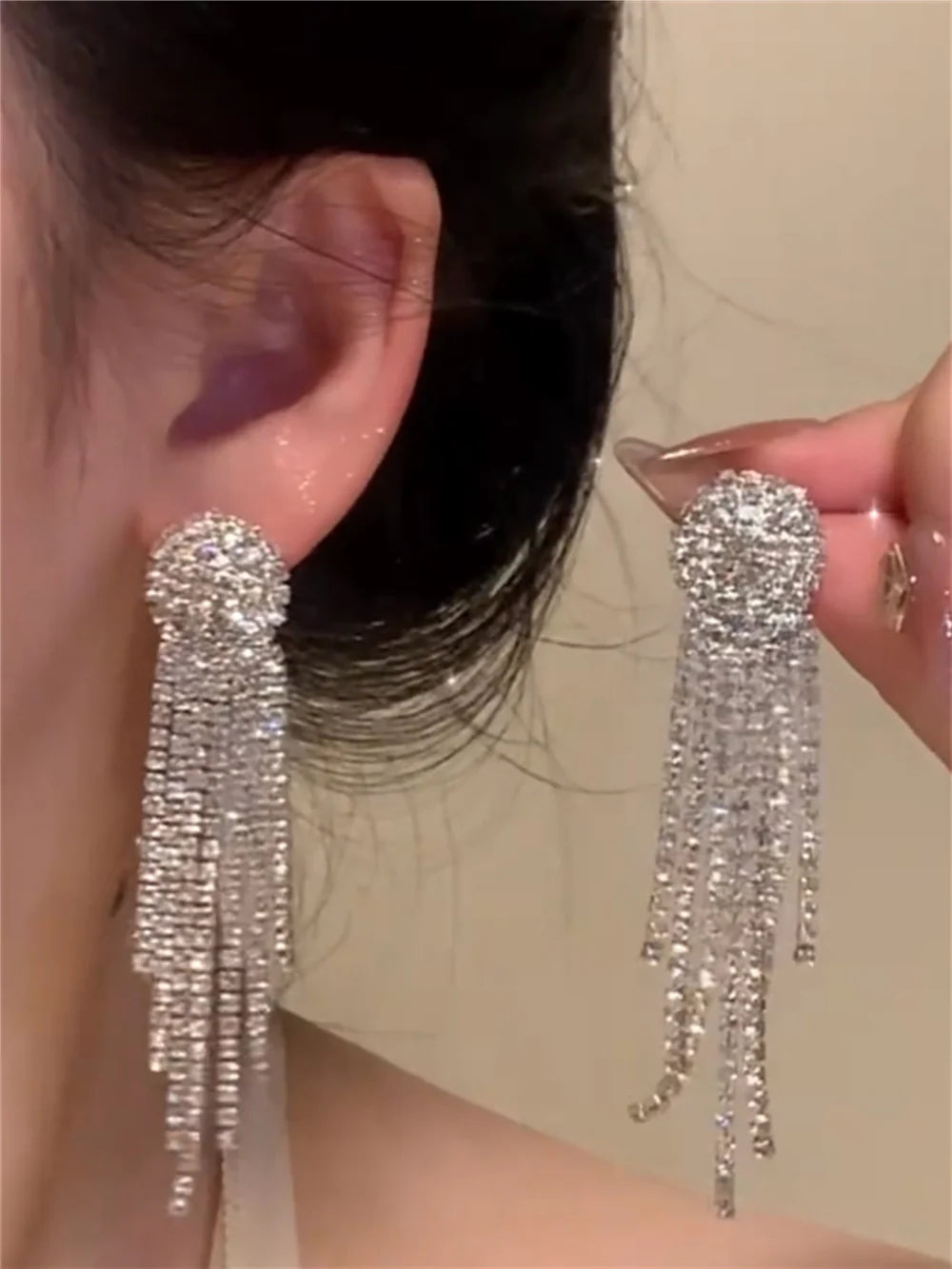 Eleanora Dazzling Tassel Earrings