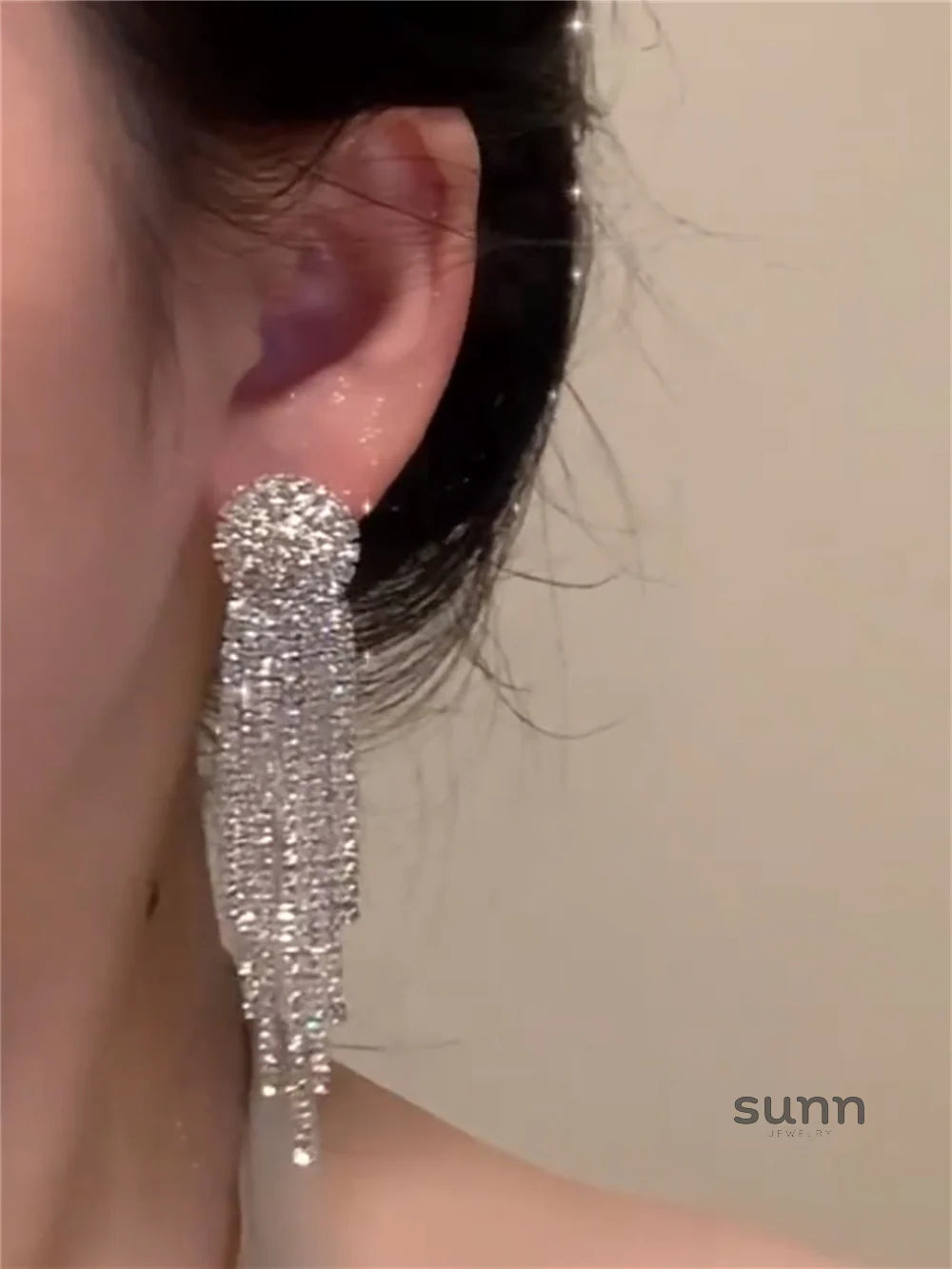 Eleanora Dazzling Tassel Earrings