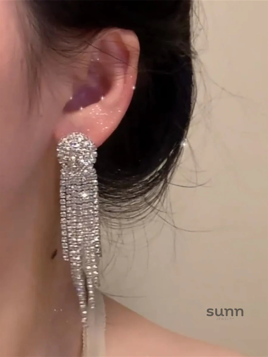 Eleanora Dazzling Tassel Earrings