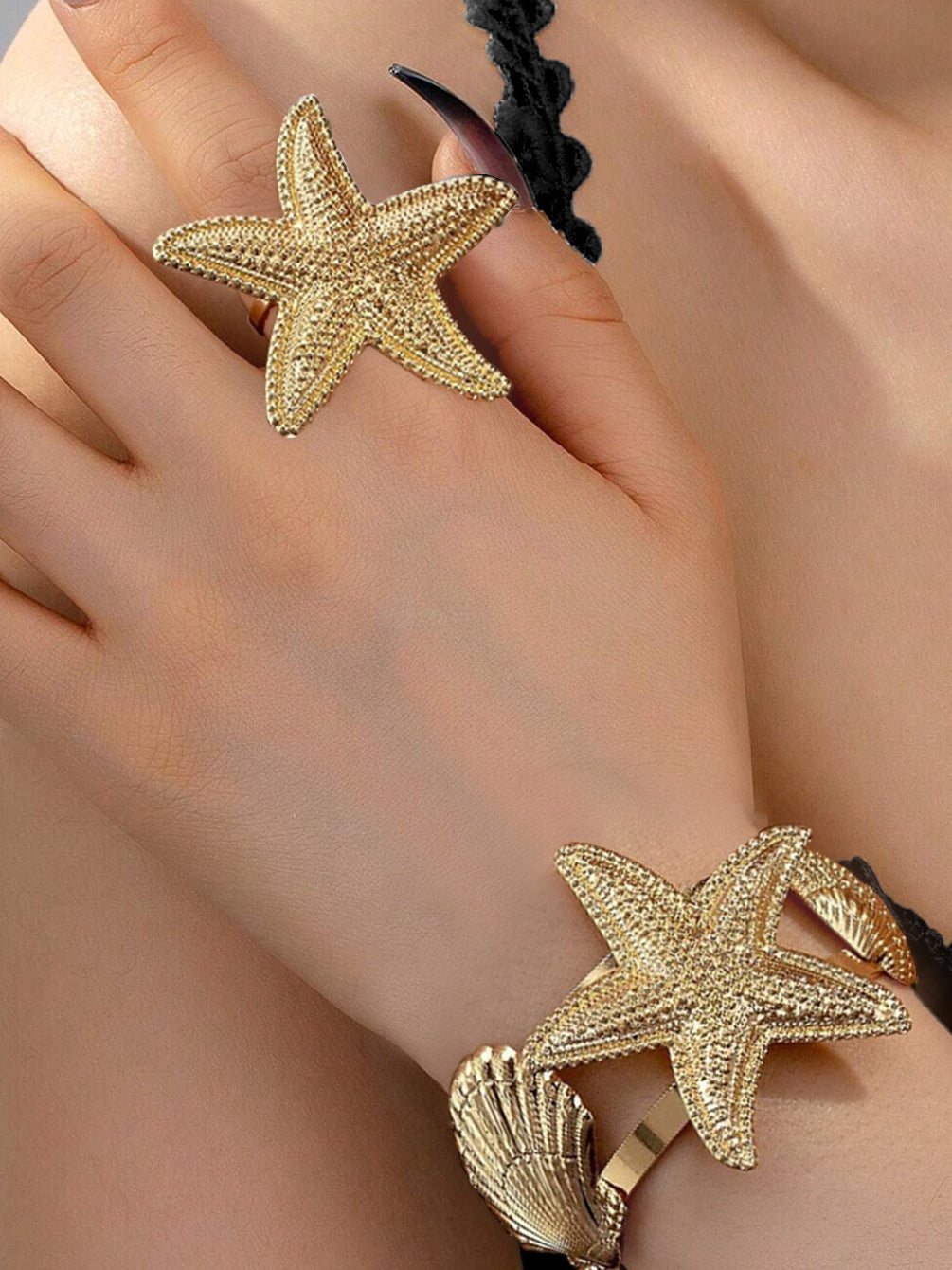 Eleanore Golden Marine Set