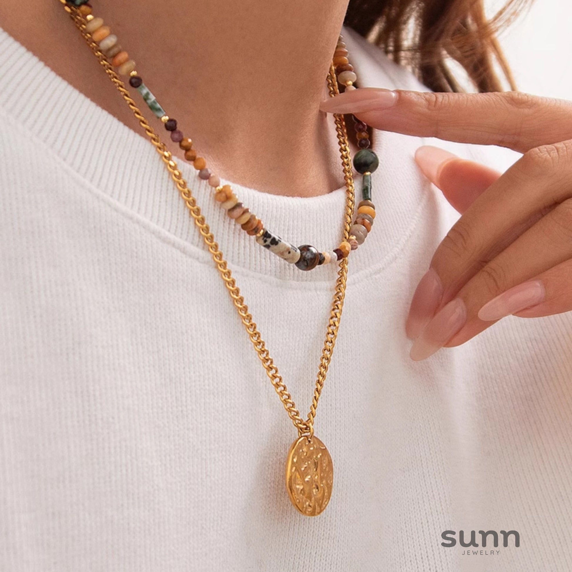 Eleen Dopamine Beaded Necklace [C3KUJ2C9]