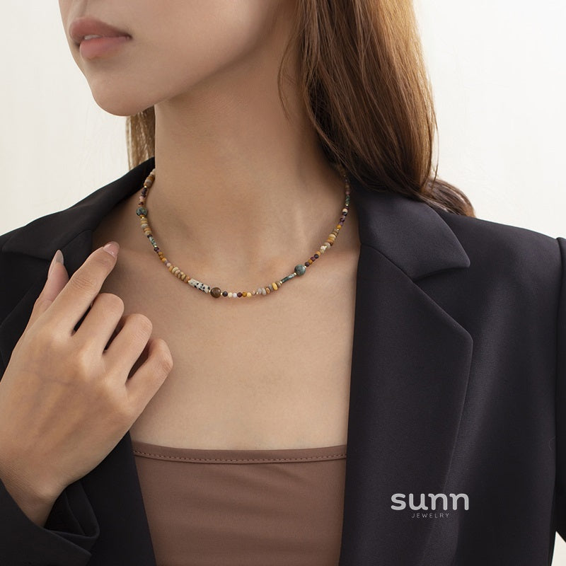 Eleen Dopamine Beaded Necklace [U0KROAGA]