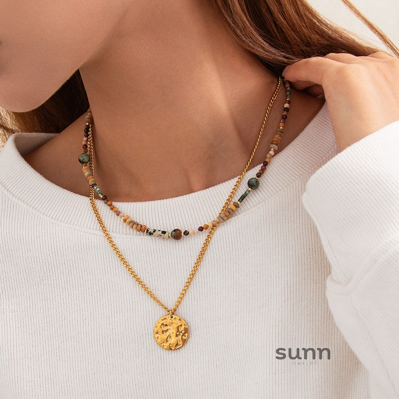 Eleen Dopamine Beaded Necklace [F1723TWU]