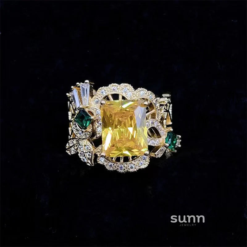 Eleonora Ornate Gemstone Ring