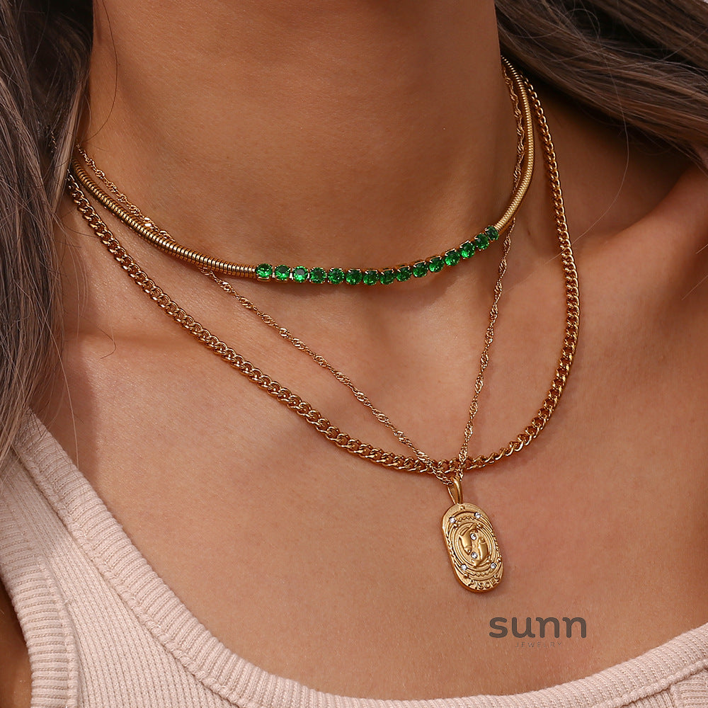 Eli Constellation Pendant Necklace [V3GAP37I]