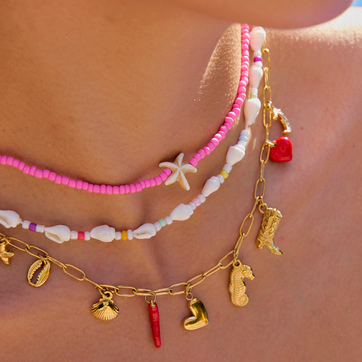 Elia Starfish Bead Necklace [KOZT7VHZ]