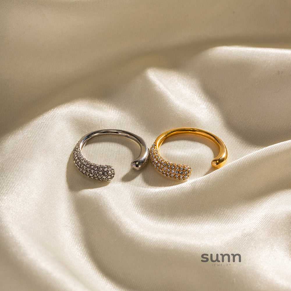 Eliana Gold Inlaid Open Ring [D9OJ39LI]