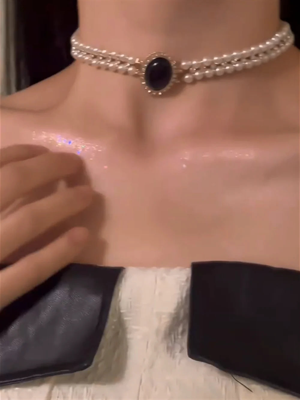 Elianah Layered Pearl Choker