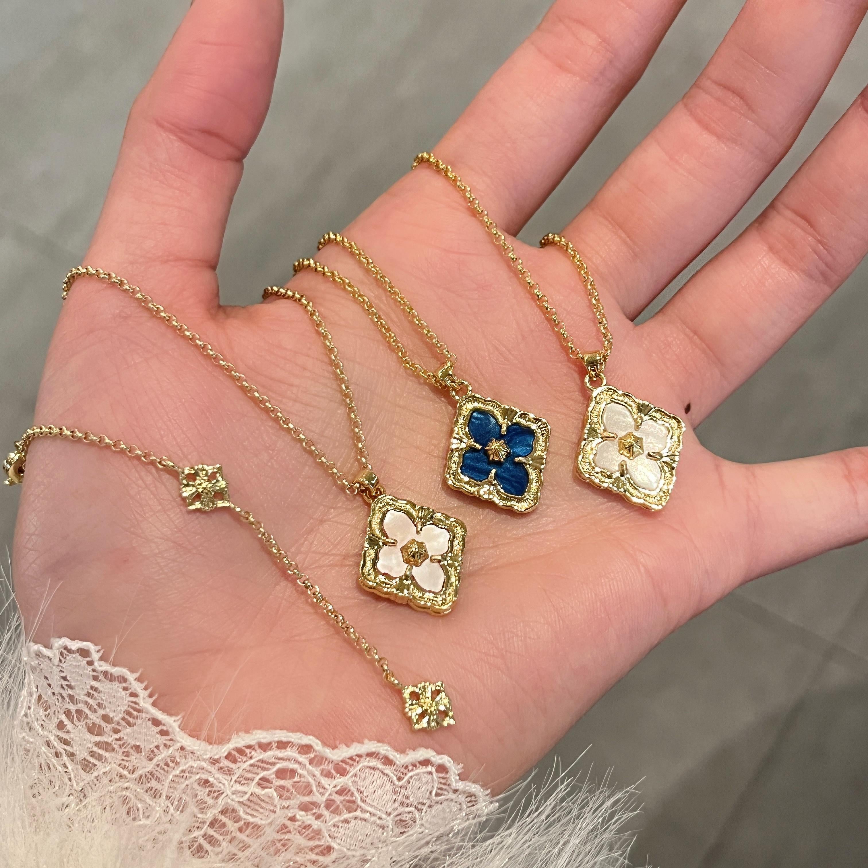 Elianna Mother-of-Pearl Clover Necklace [L9QUTSZ3]