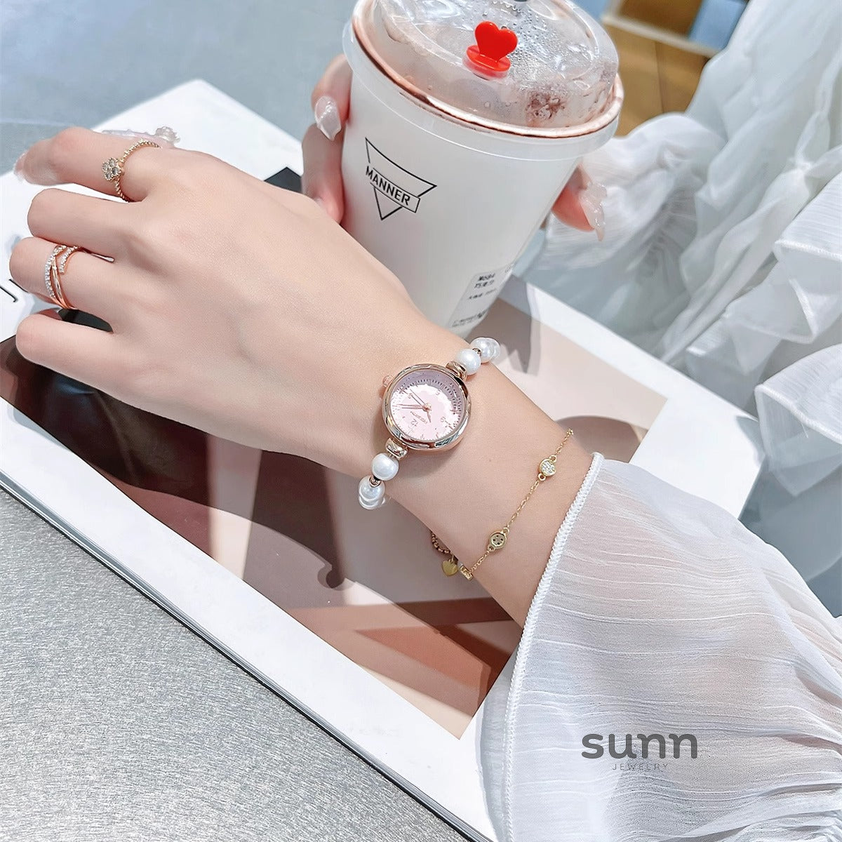 Elianna Mother-of-Pearl Watch [0FXHI8T5]