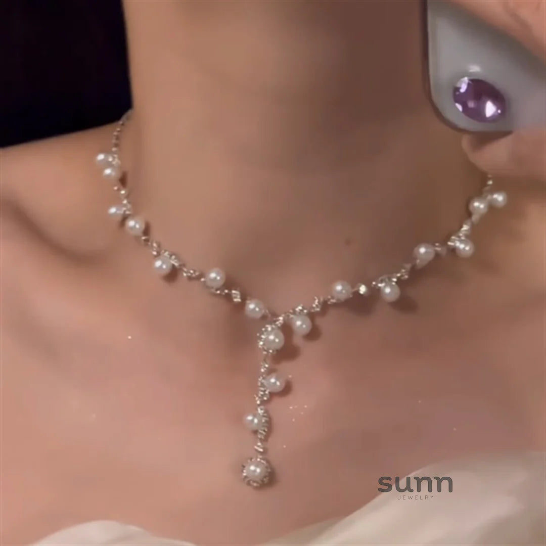 Eliette Zircon Pearl Set